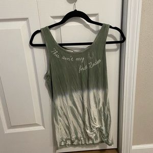 Never been worn open backed tank top
